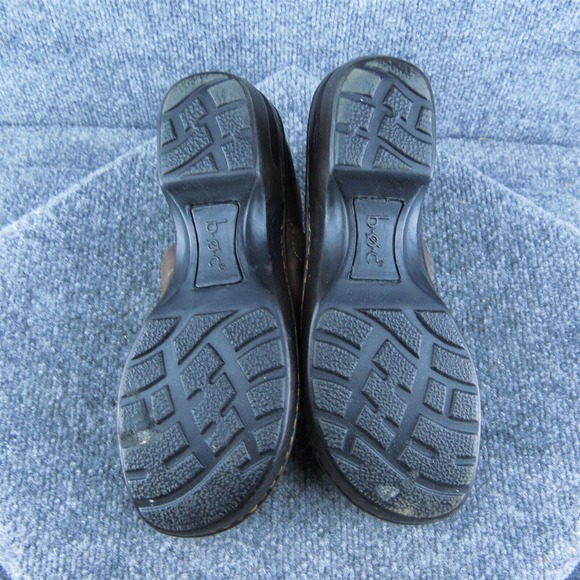 Born concept Women Clog Shoes Brown Leather Slip On Size‎ 7.5 Medium - Picture 7 of 9